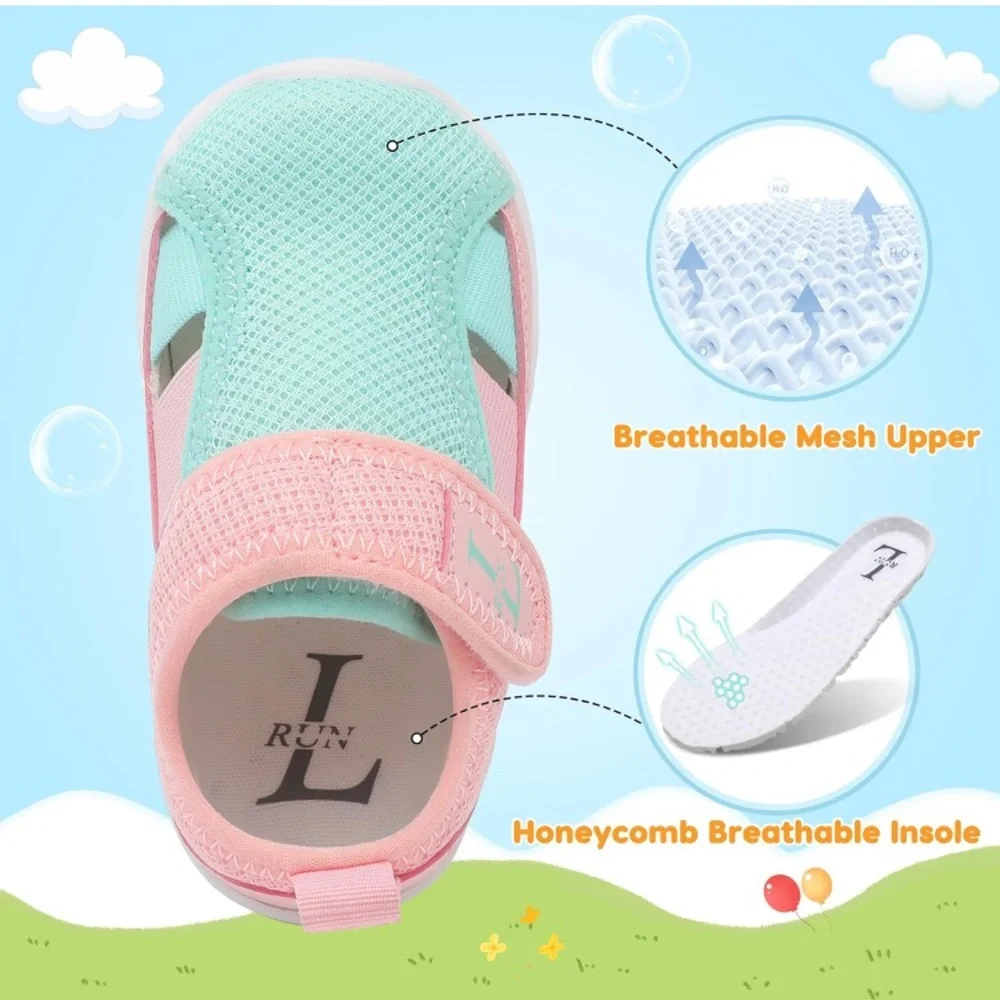 Trendy Kids Water Shoes in Pink and Aqua